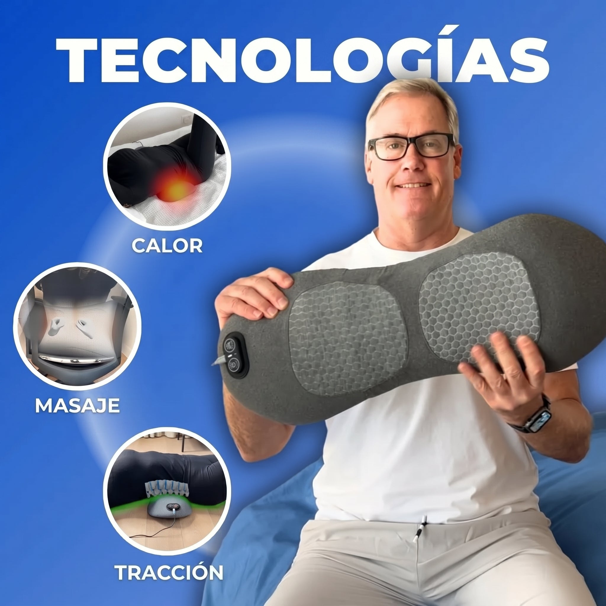 Triple Fusion Back Massager with Heat
