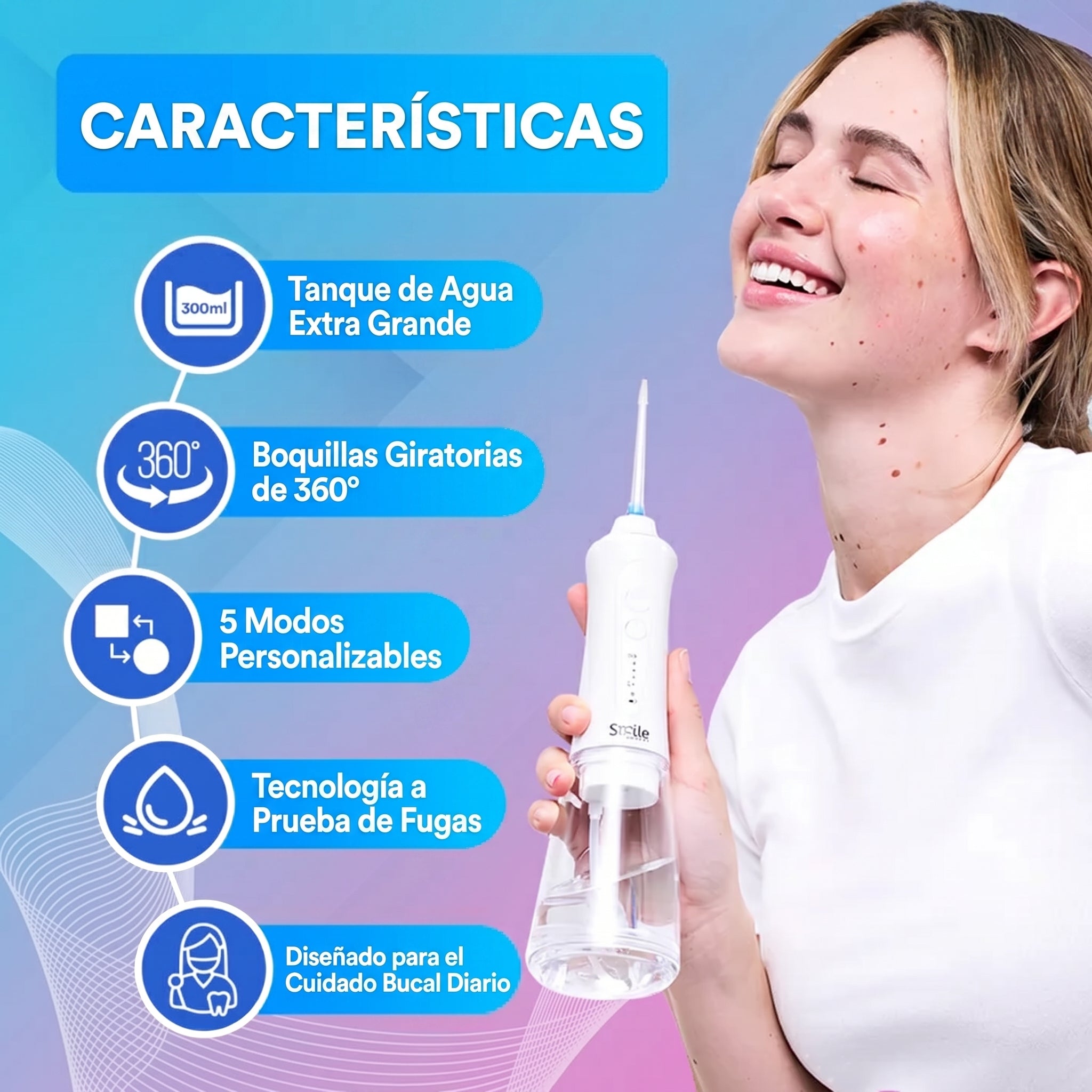 Irrigador Bucal Pro (5 en 1)